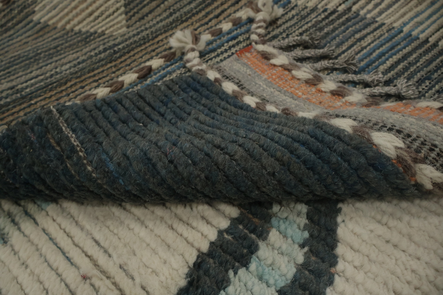 Handmade Wool Moroccan Large Abstract Rug 12x18
