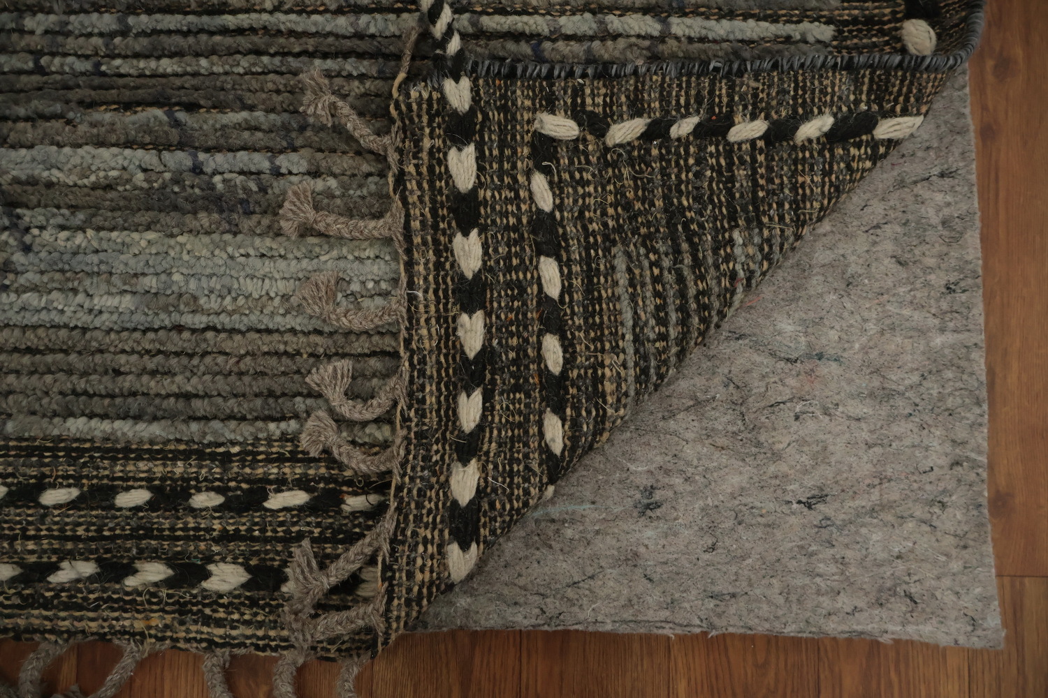 All-Over Trellis Wool Moroccan Abstract Area Rug 9x13