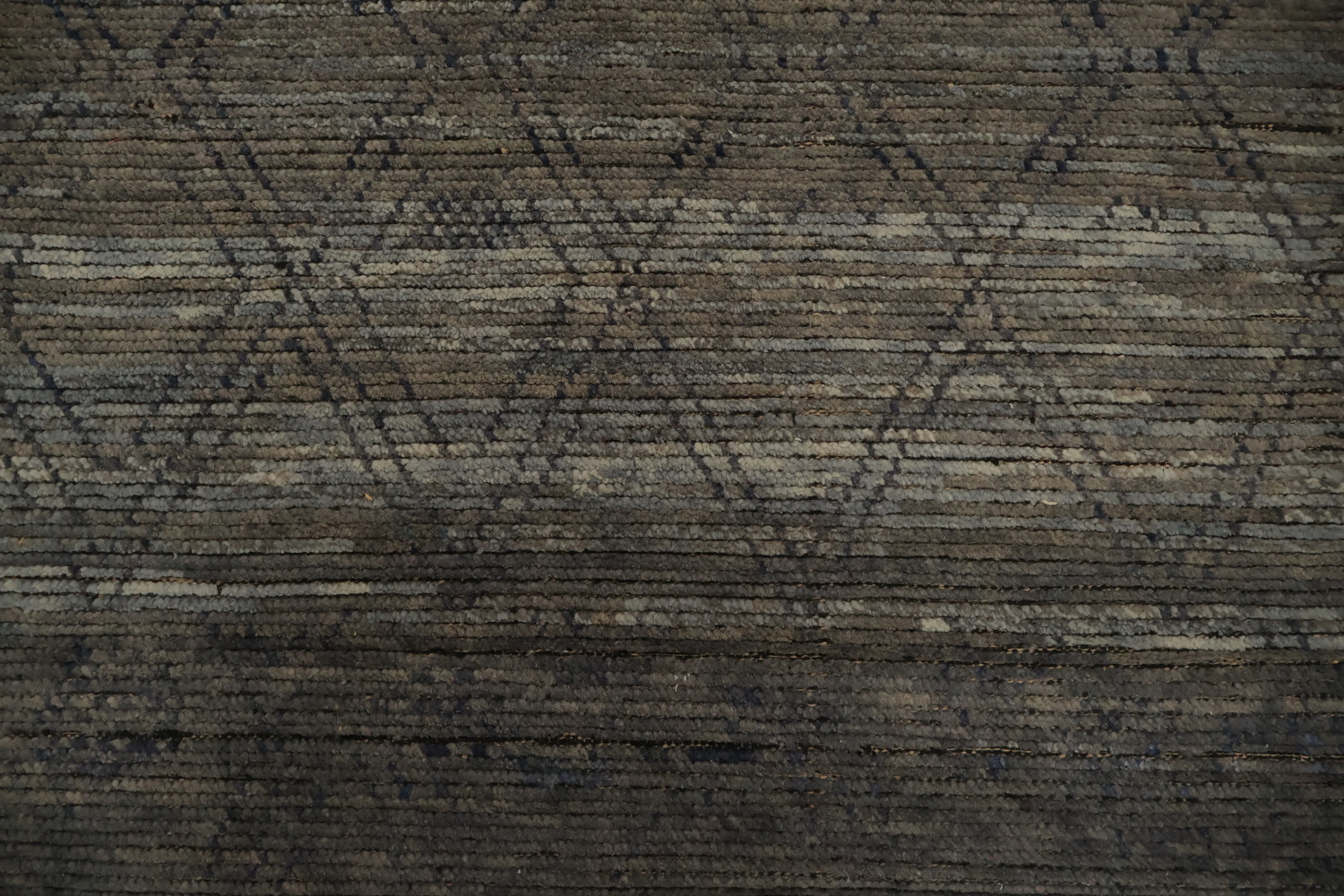 All-Over Trellis Wool Moroccan Abstract Area Rug 9x13