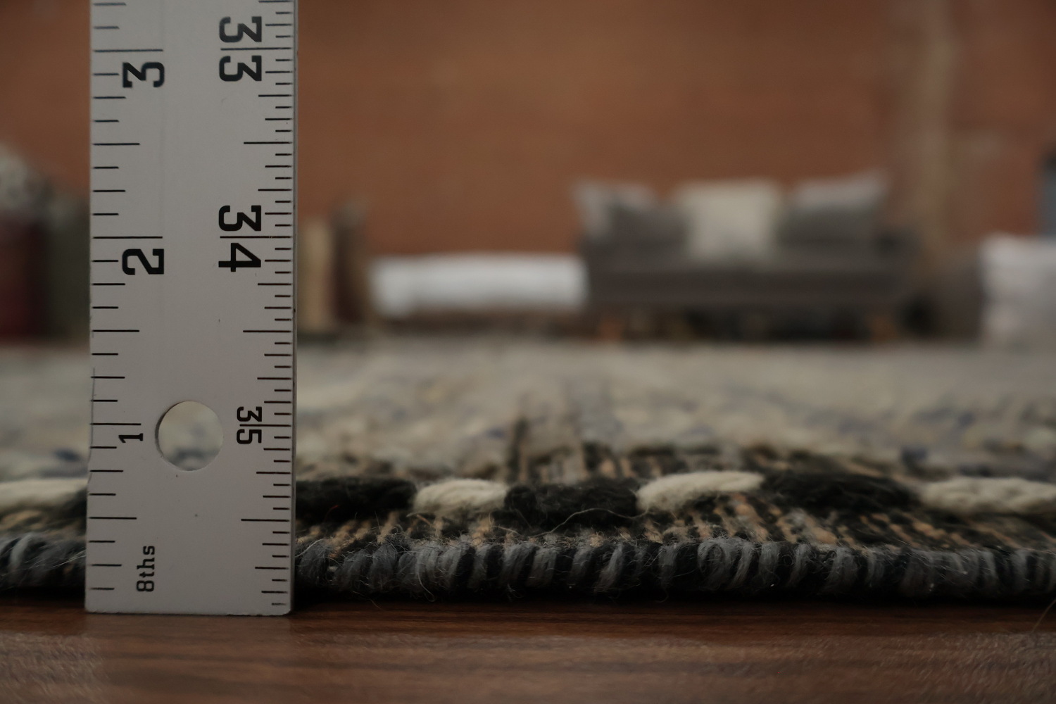All-Over Trellis Wool Moroccan Abstract Area Rug 9x13
