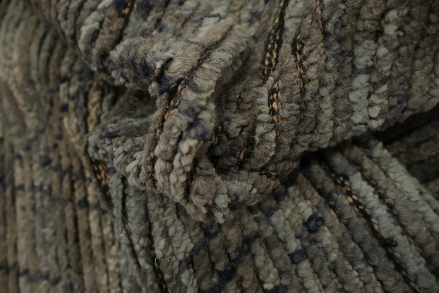 All-Over Trellis Wool Moroccan Abstract Area Rug 9x13
