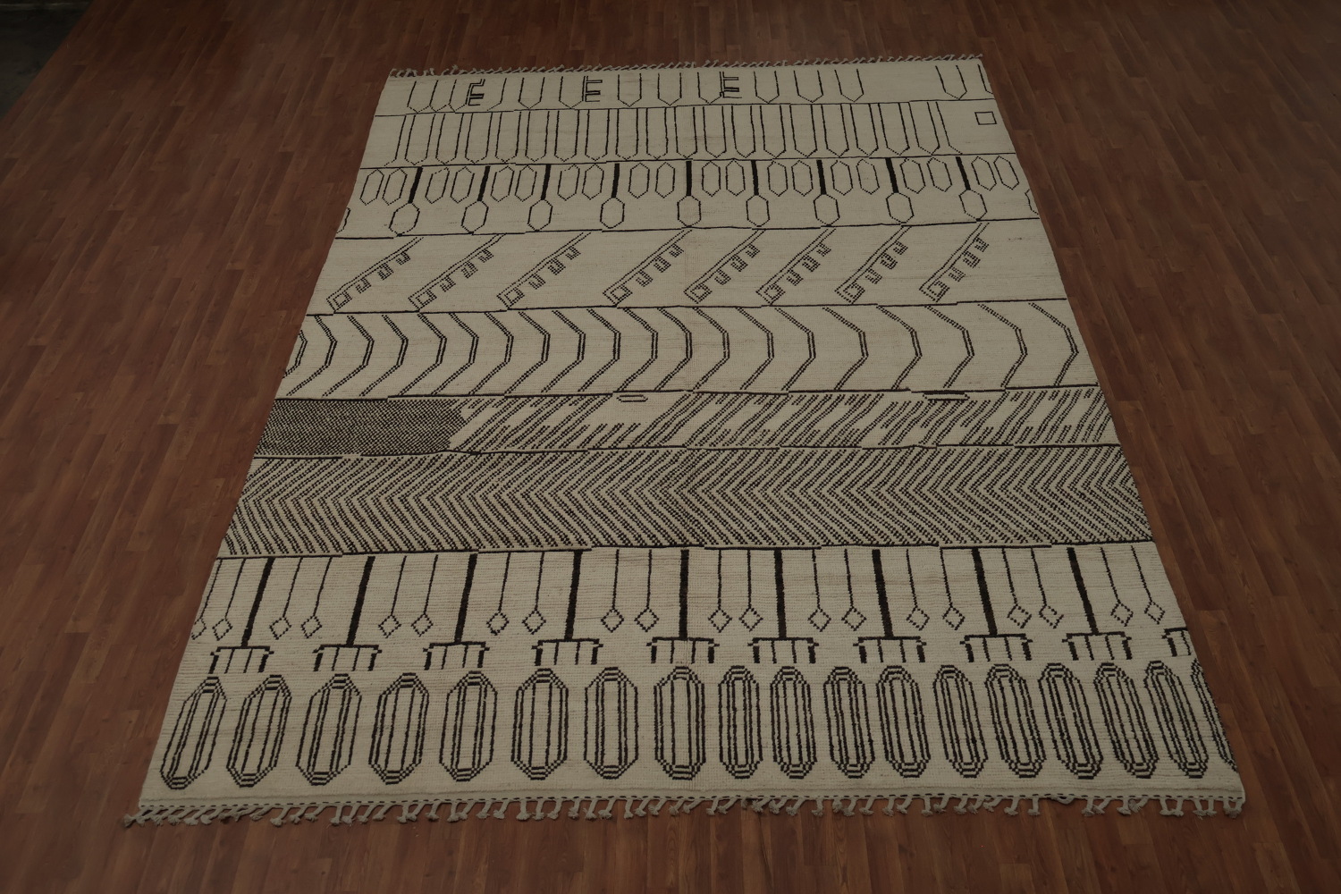 All-Over Abstract Moroccan Handmade Large Rug 10x14