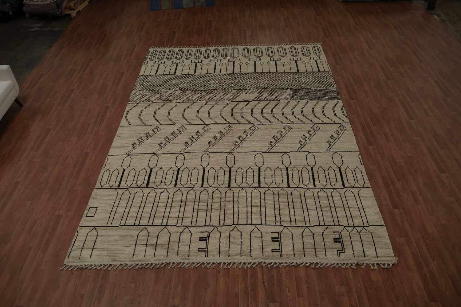 All-Over Abstract Moroccan Handmade Large Rug 10x14