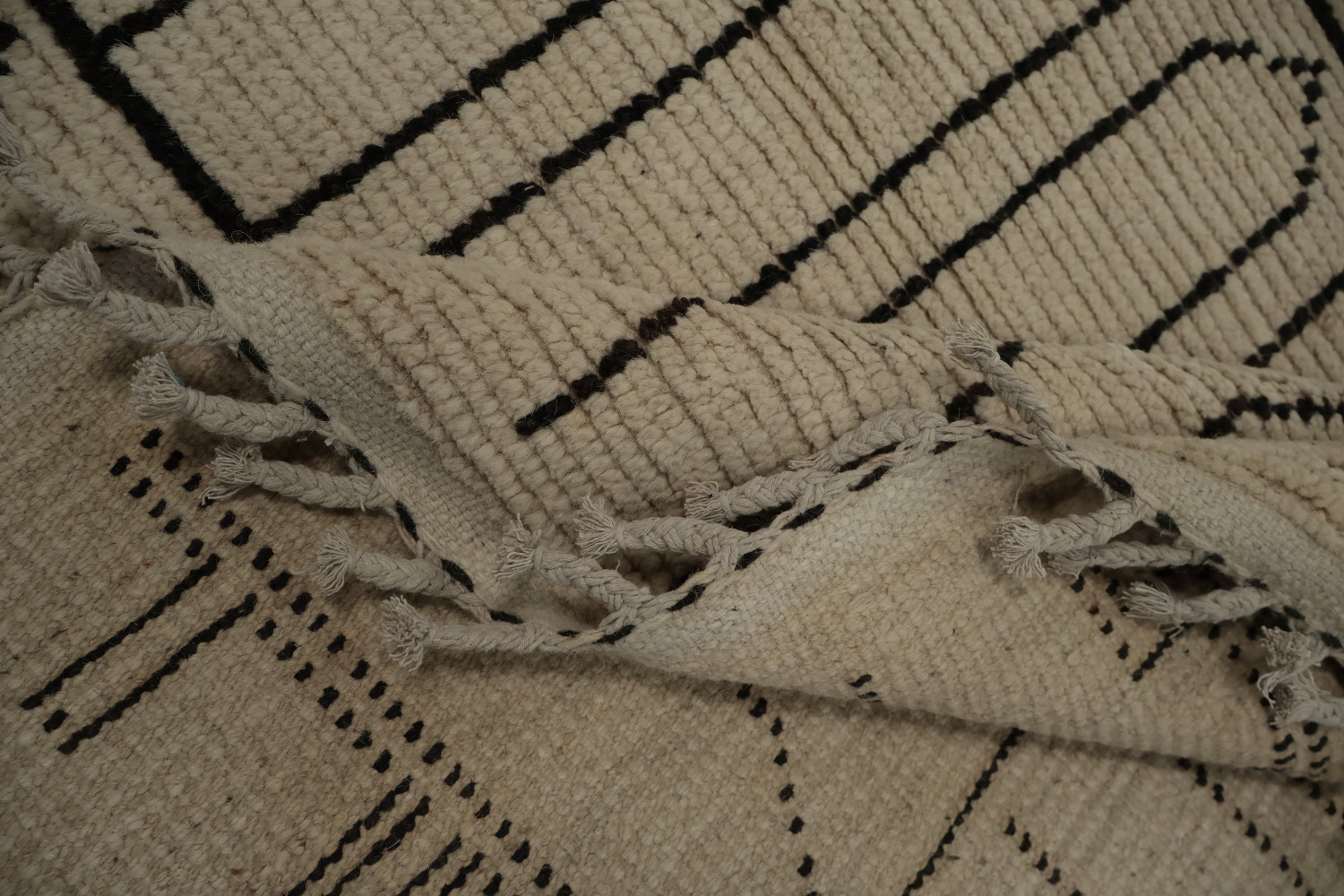 All-Over Abstract Moroccan Handmade Large Rug 10x14