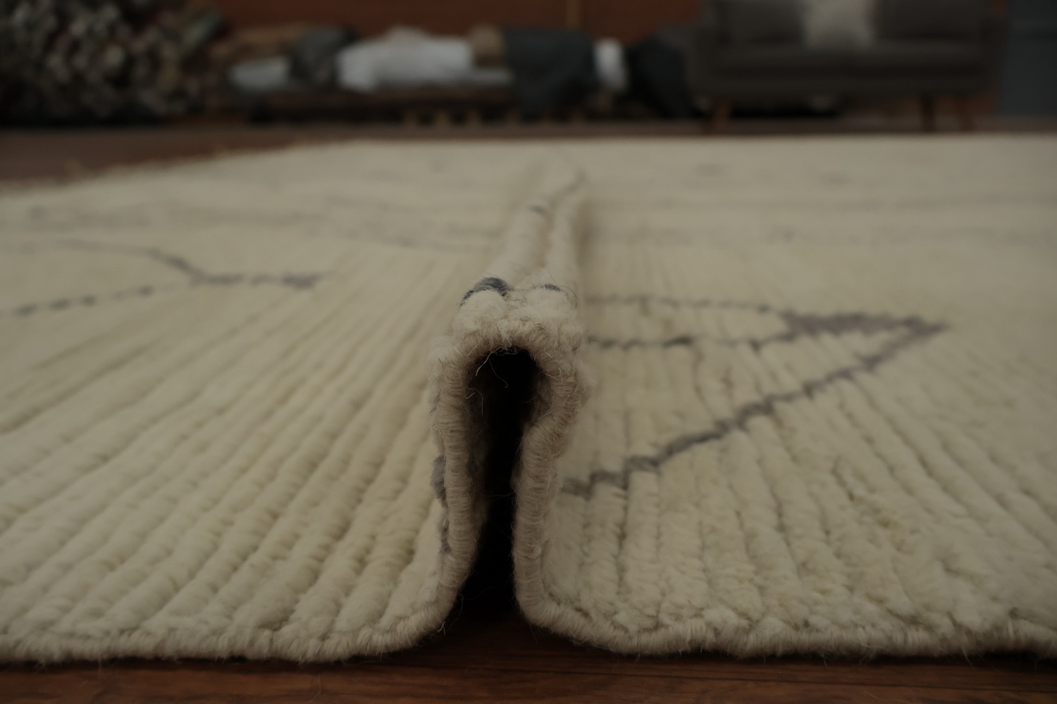 All-Over Abstract Moroccan Palace Size Rug 12x15