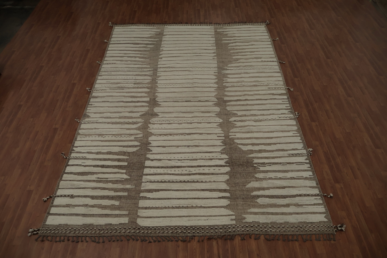 Handmade Wool Moroccan Large Abstract Rug 10x15