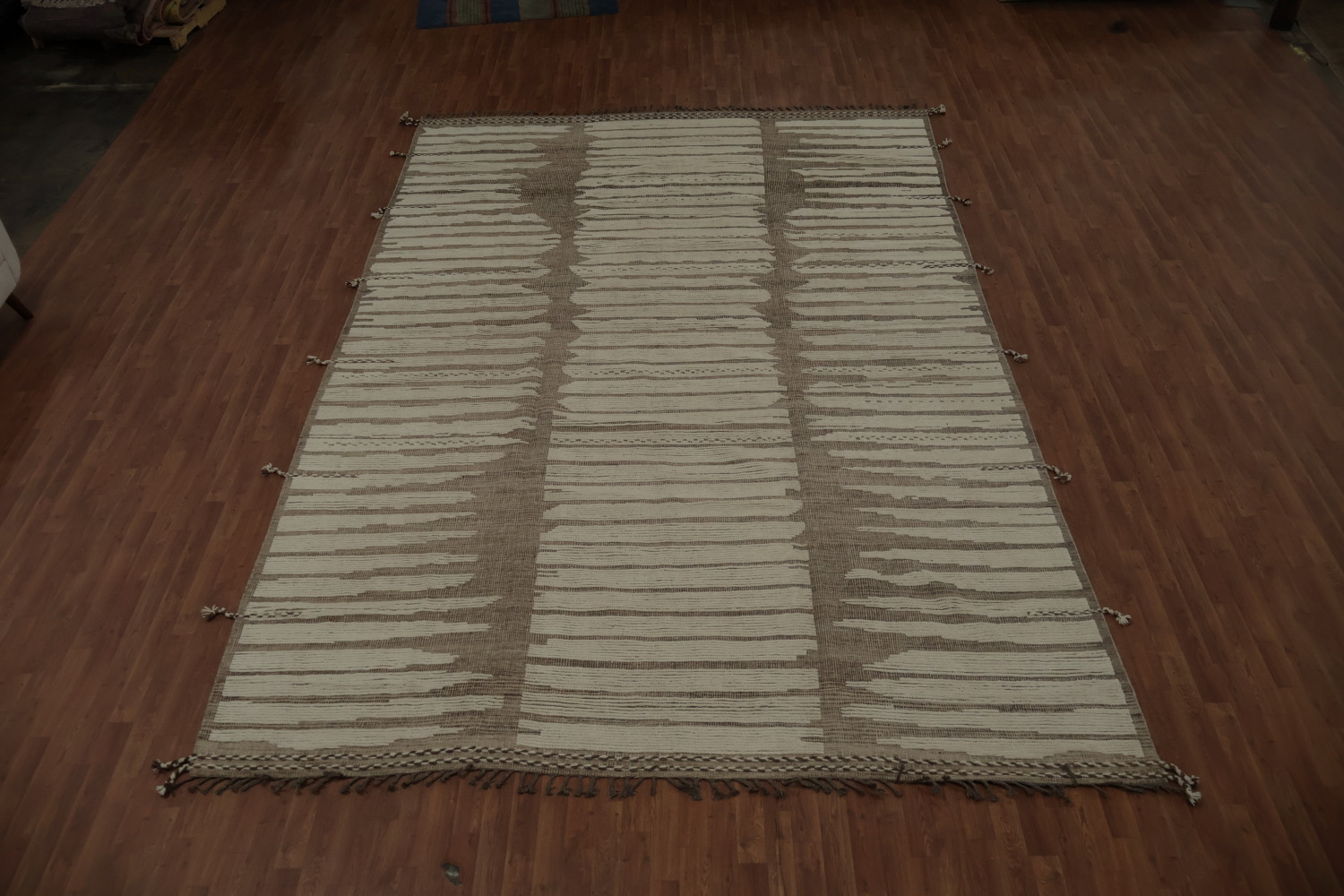 Handmade Wool Moroccan Large Abstract Rug 10x15