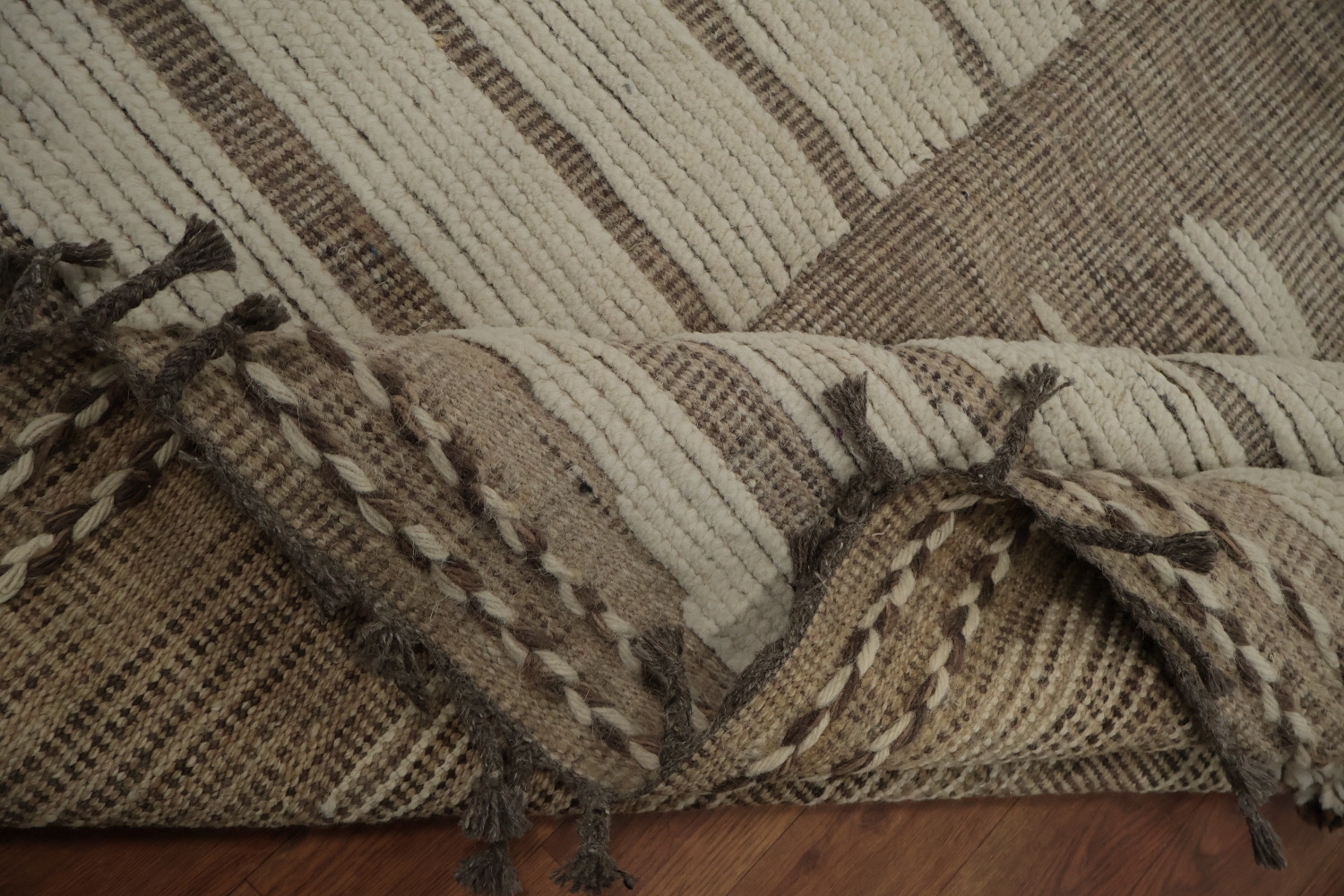 Handmade Wool Moroccan Large Abstract Rug 10x15
