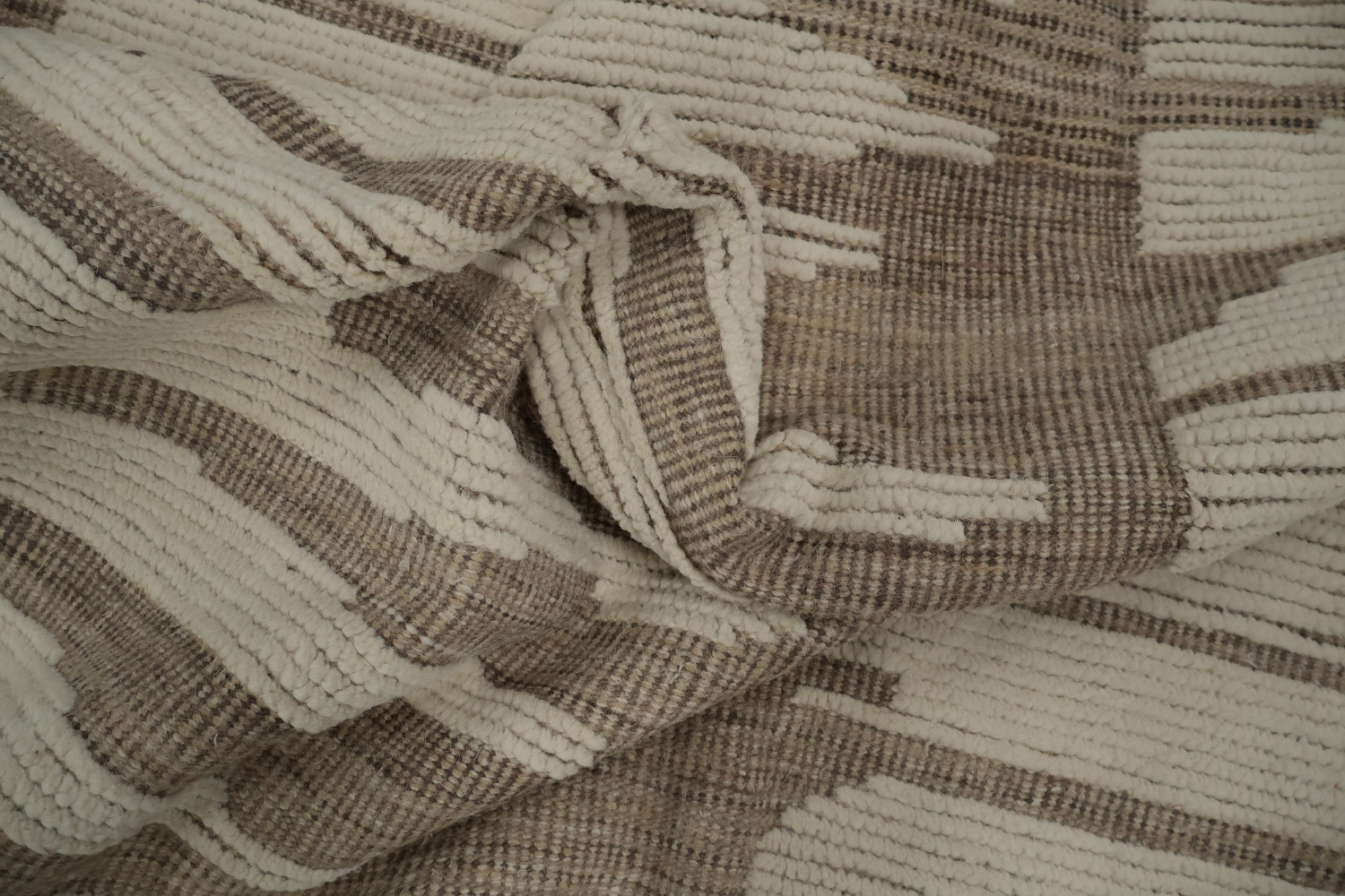 Handmade Wool Moroccan Large Abstract Rug 10x15