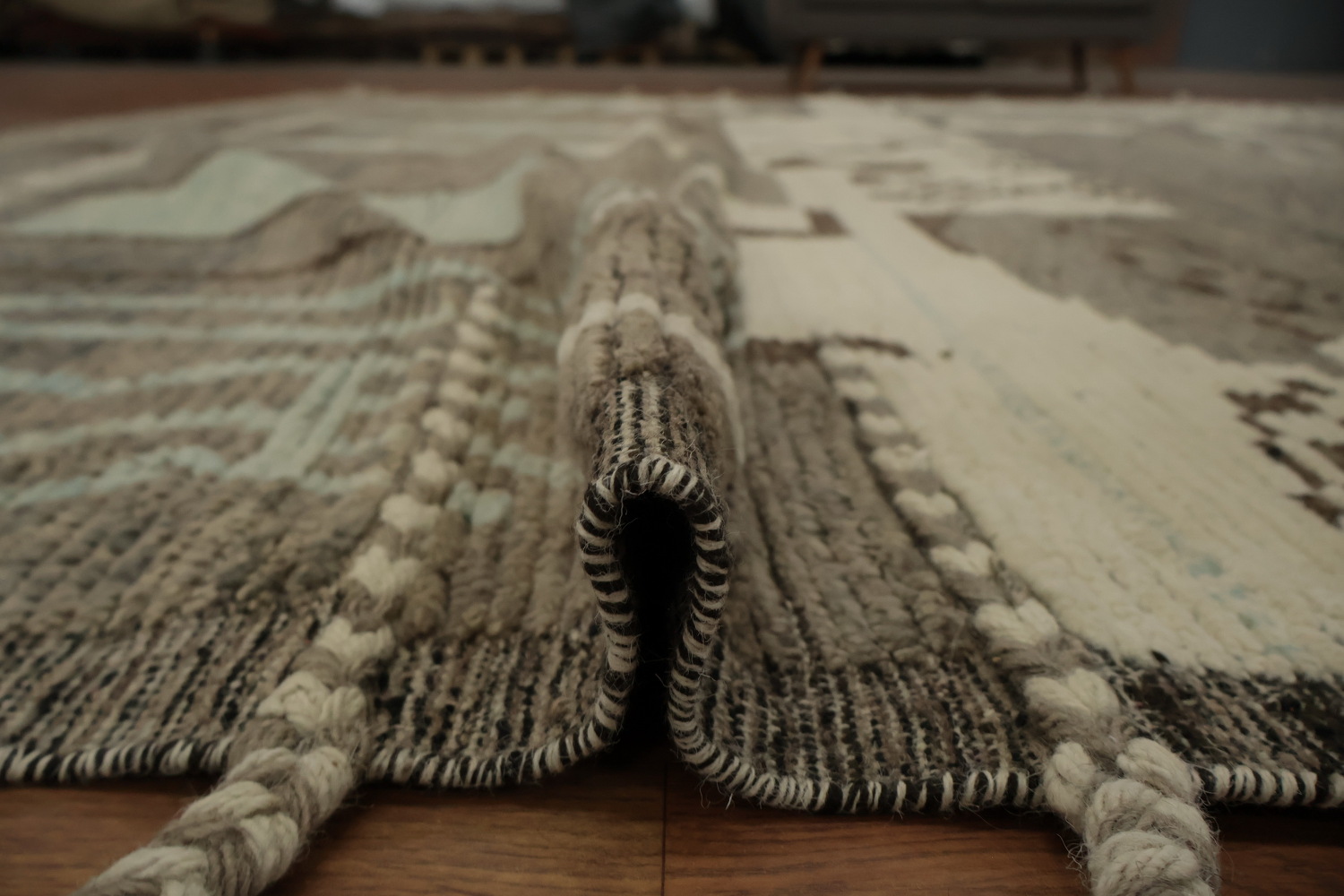 Elegant Earth Tones Abstract Moroccan Palace Size Rug 12x18