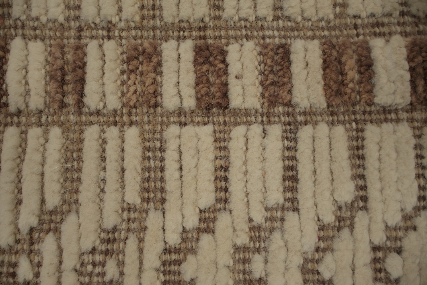 Earth Tone Wool Moroccan Oriental Area Rug 8x10