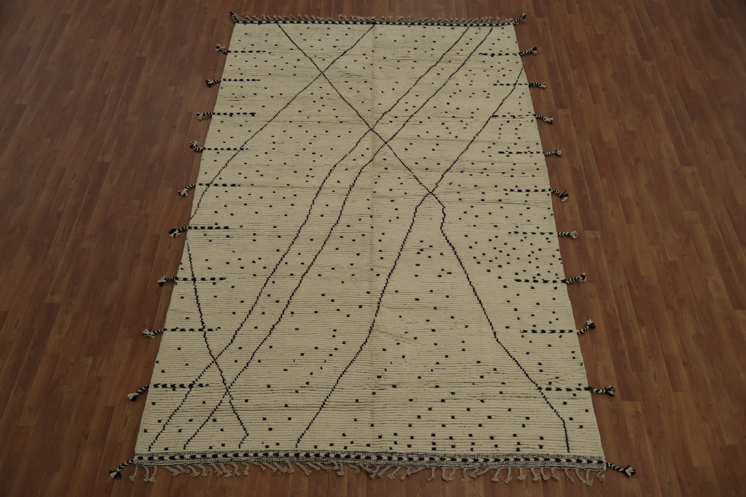Handmade Wool Moroccan Oriental Area Rug 7x11