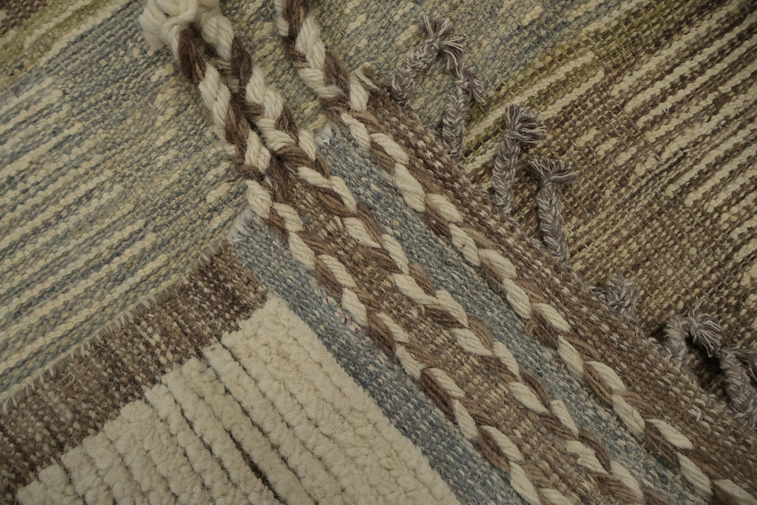 Elegant Moroccan Large Rug 12x16 with Neutral Shades for Modern Homes