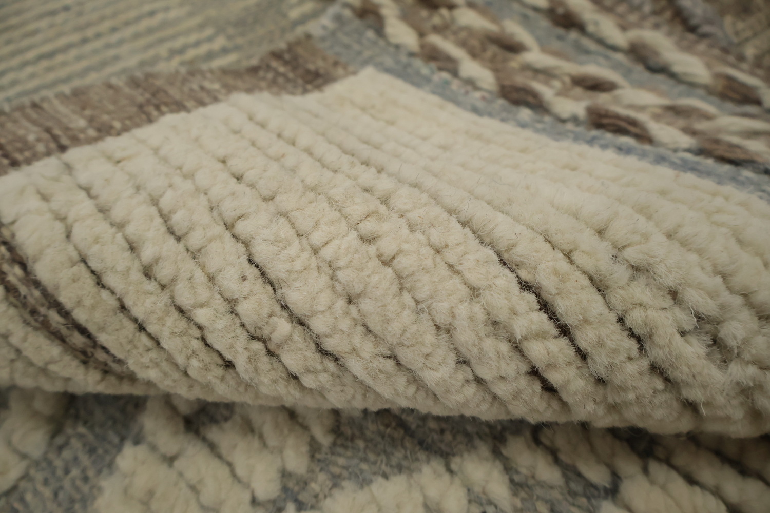 Elegant Moroccan Large Rug 12x16 with Neutral Shades for Modern Homes