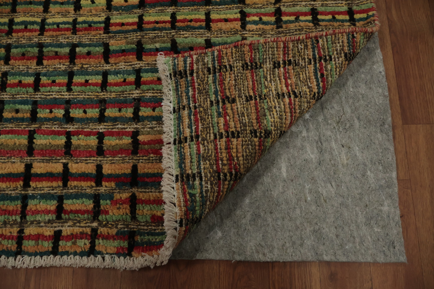 Striped Multicolor Moroccan Oriental Area Rug 9x13