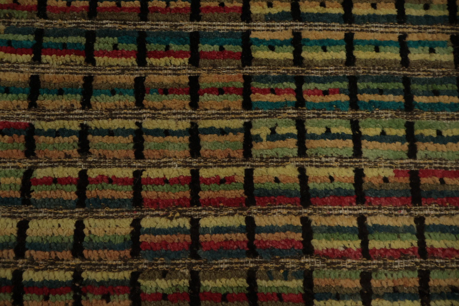 Striped Multicolor Moroccan Oriental Area Rug 9x13
