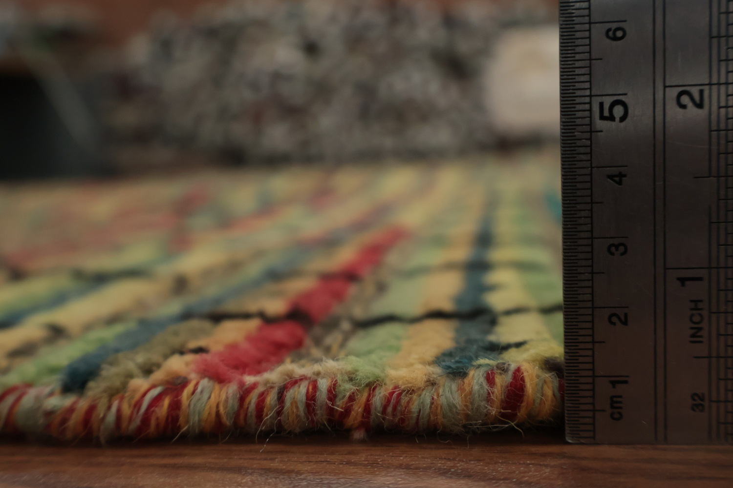 Striped Multicolor Moroccan Oriental Area Rug 9x13