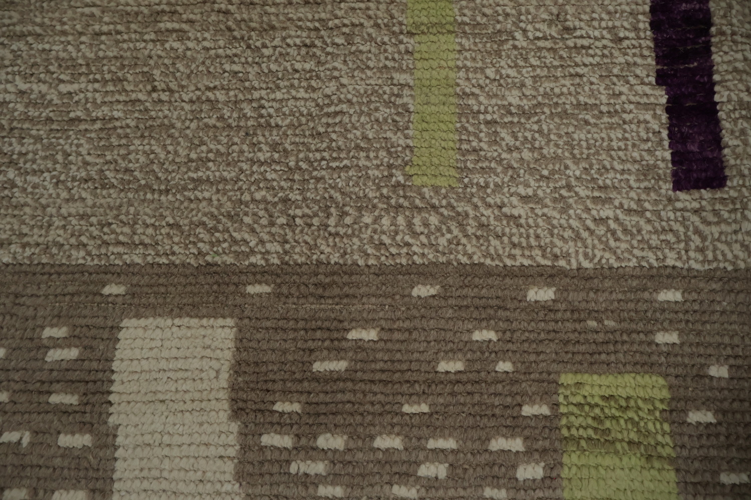 Artistic Linear Moroccan Large Rug 10x14 in Calming Earth Tones