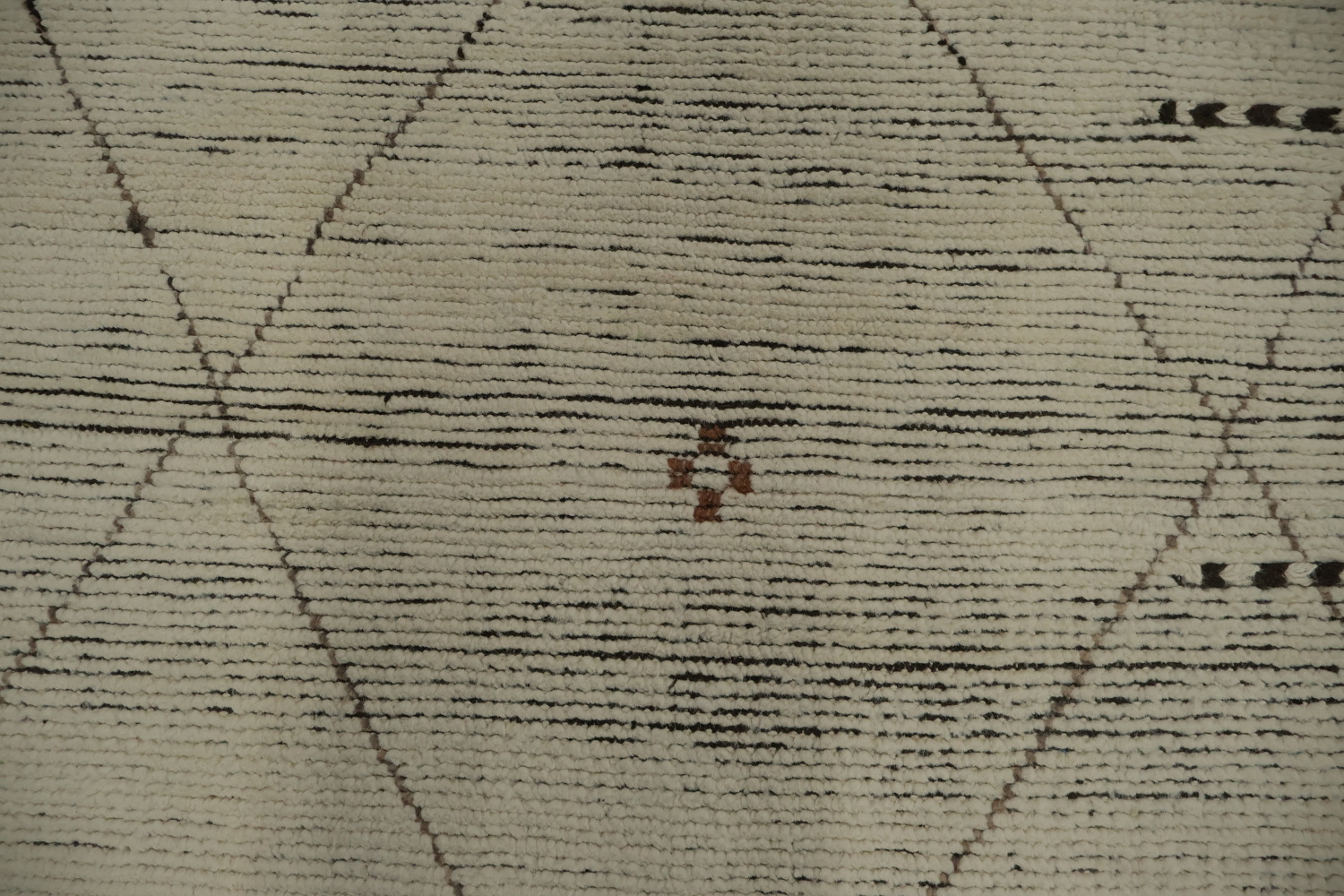 Neutral Moroccan Large Rug 10x15 Featuring Delicate Diamond Accents