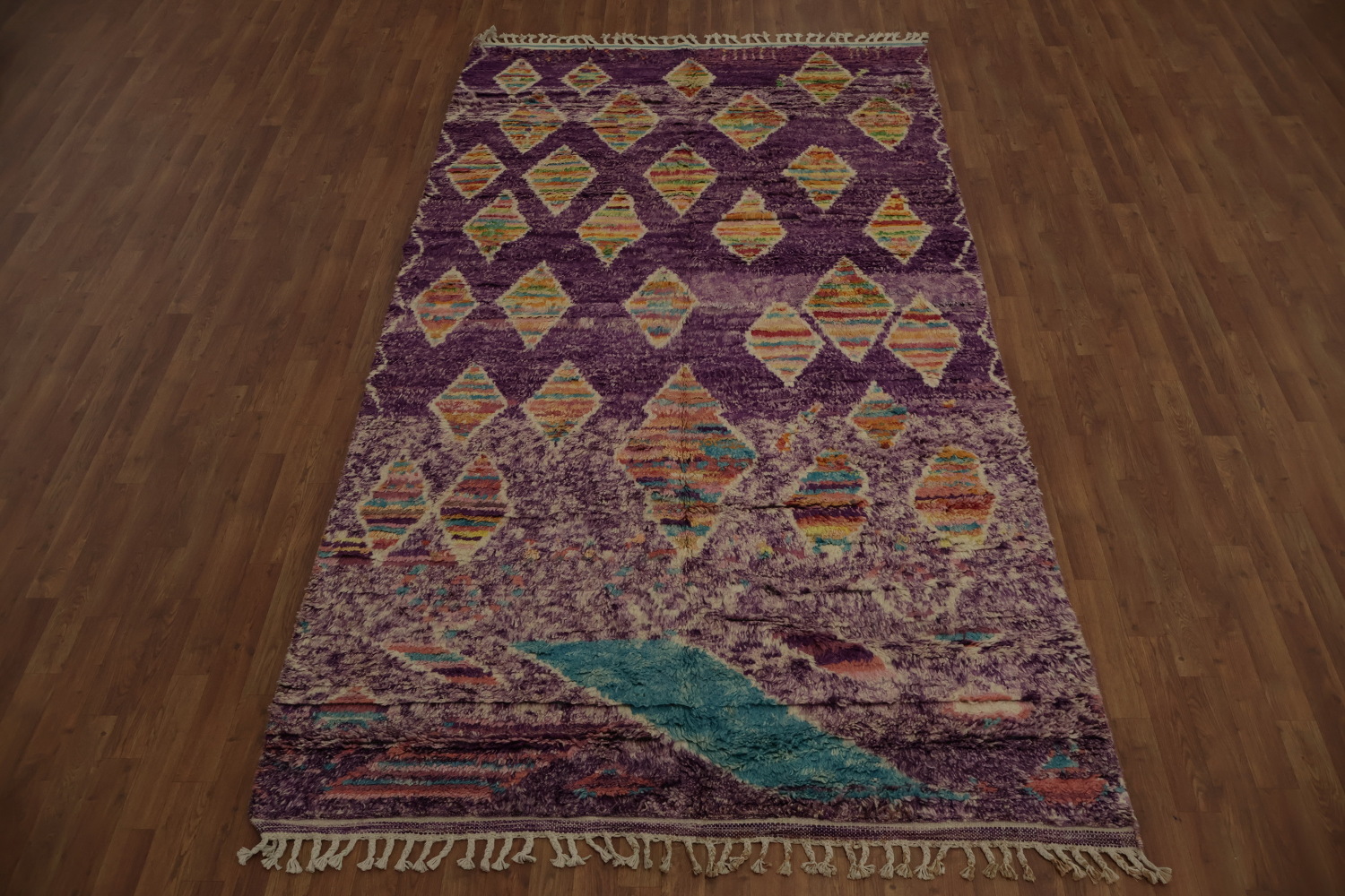 Geometric Purple Moroccan Abstract Area Rug 6x10