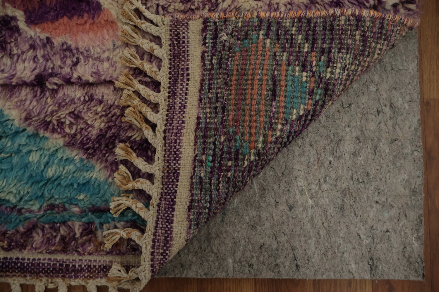 Geometric Purple Moroccan Abstract Area Rug 6x10