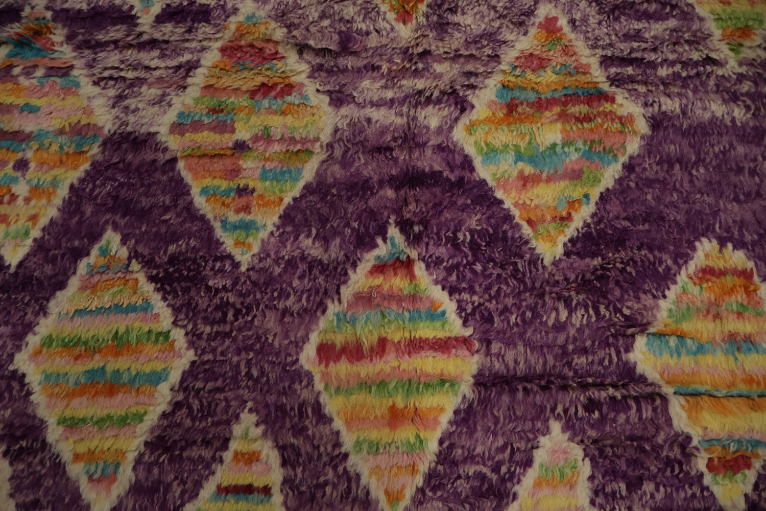 Geometric Purple Moroccan Abstract Area Rug 6x10