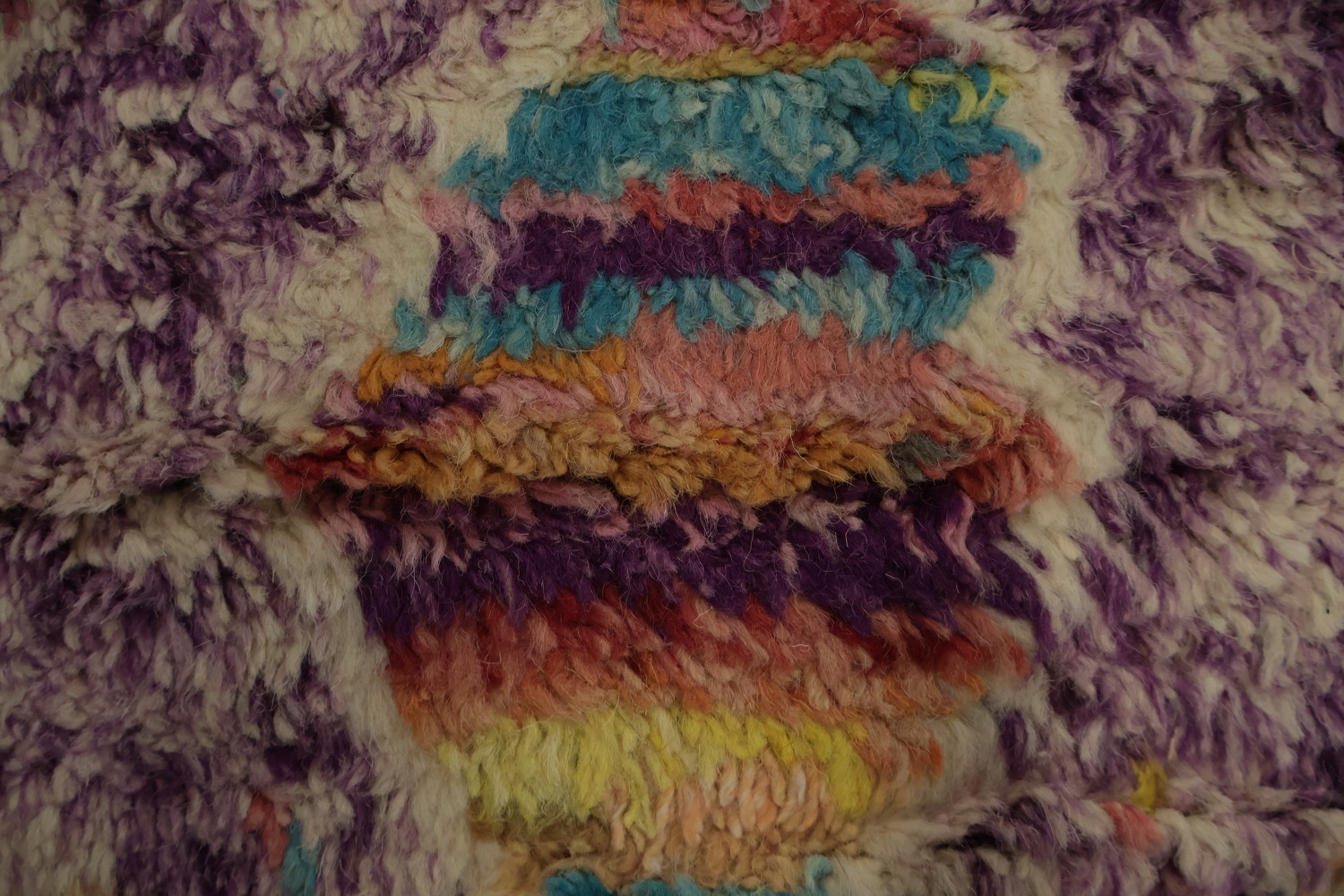 Geometric Purple Moroccan Abstract Area Rug 6x10