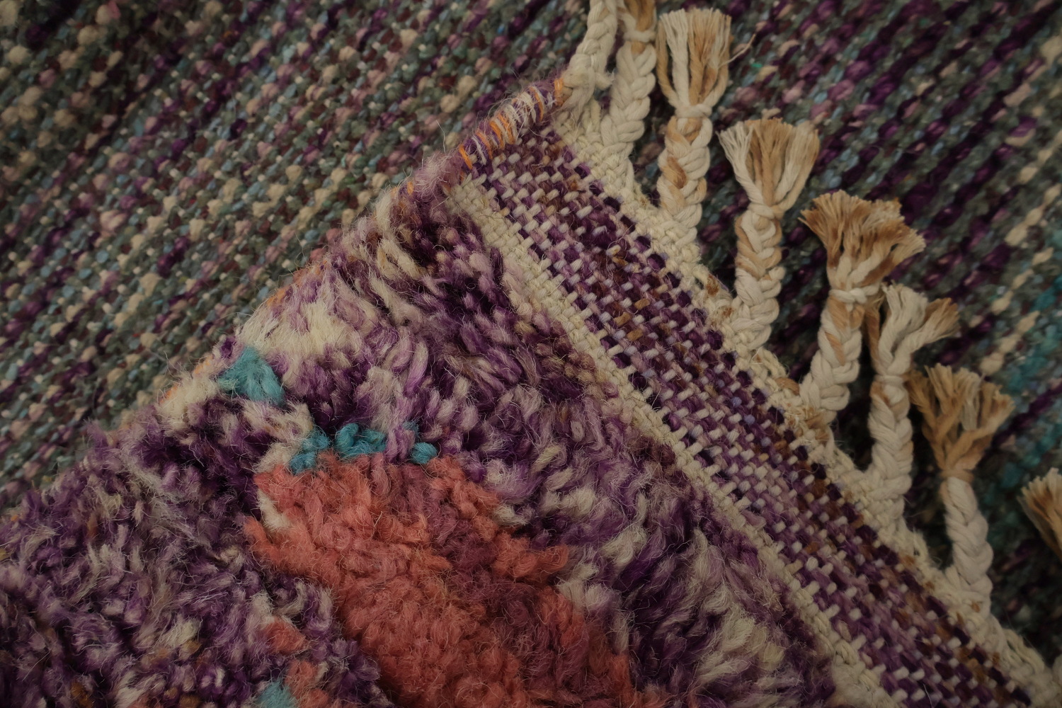 Geometric Purple Moroccan Abstract Area Rug 6x10