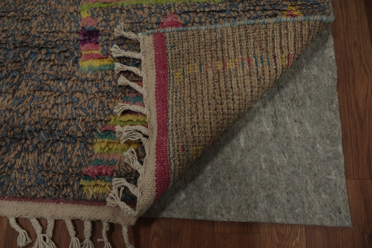 Colorful Plush Moroccan Large Area Rug 9x13 with Tribal Designs