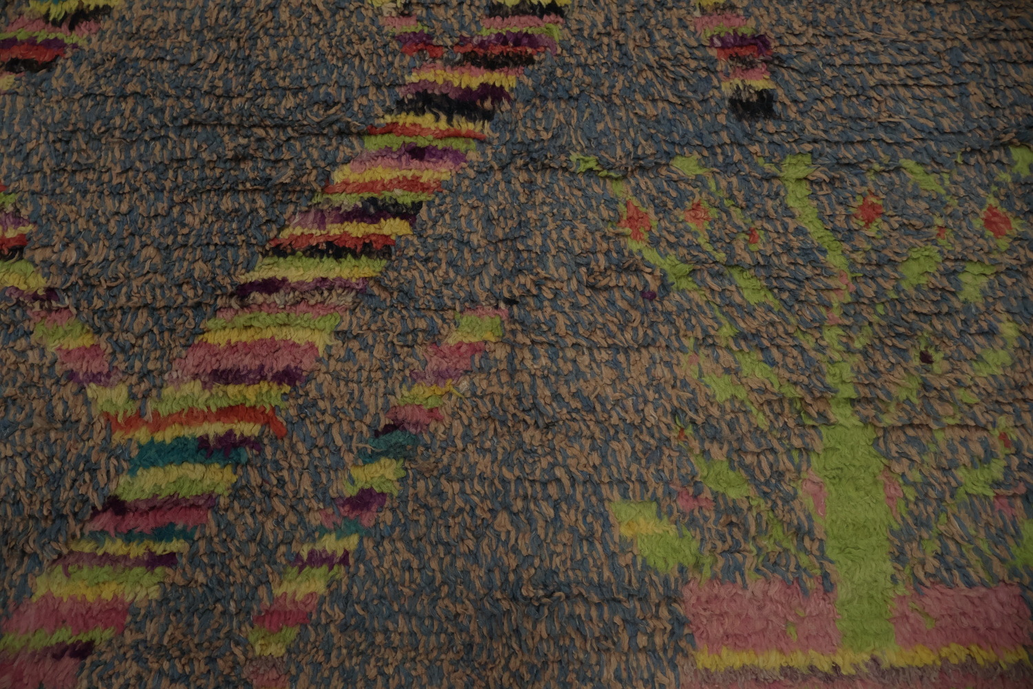 Colorful Plush Moroccan Large Area Rug 9x13 with Tribal Designs