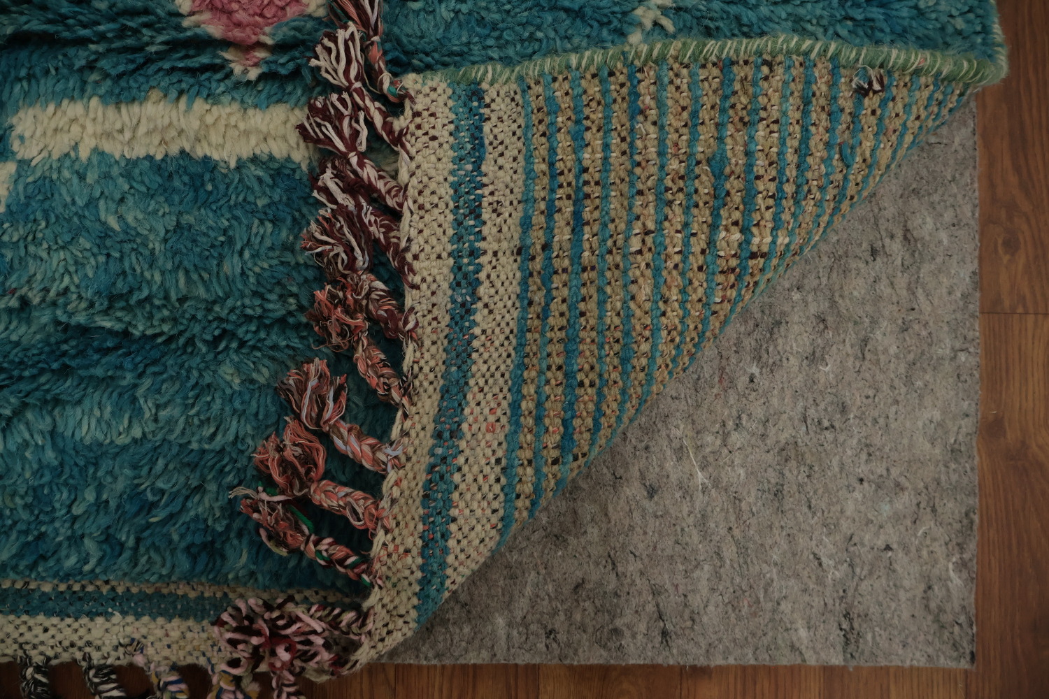 Turquoise Blue Moroccan Oriental Area Rug 5x9