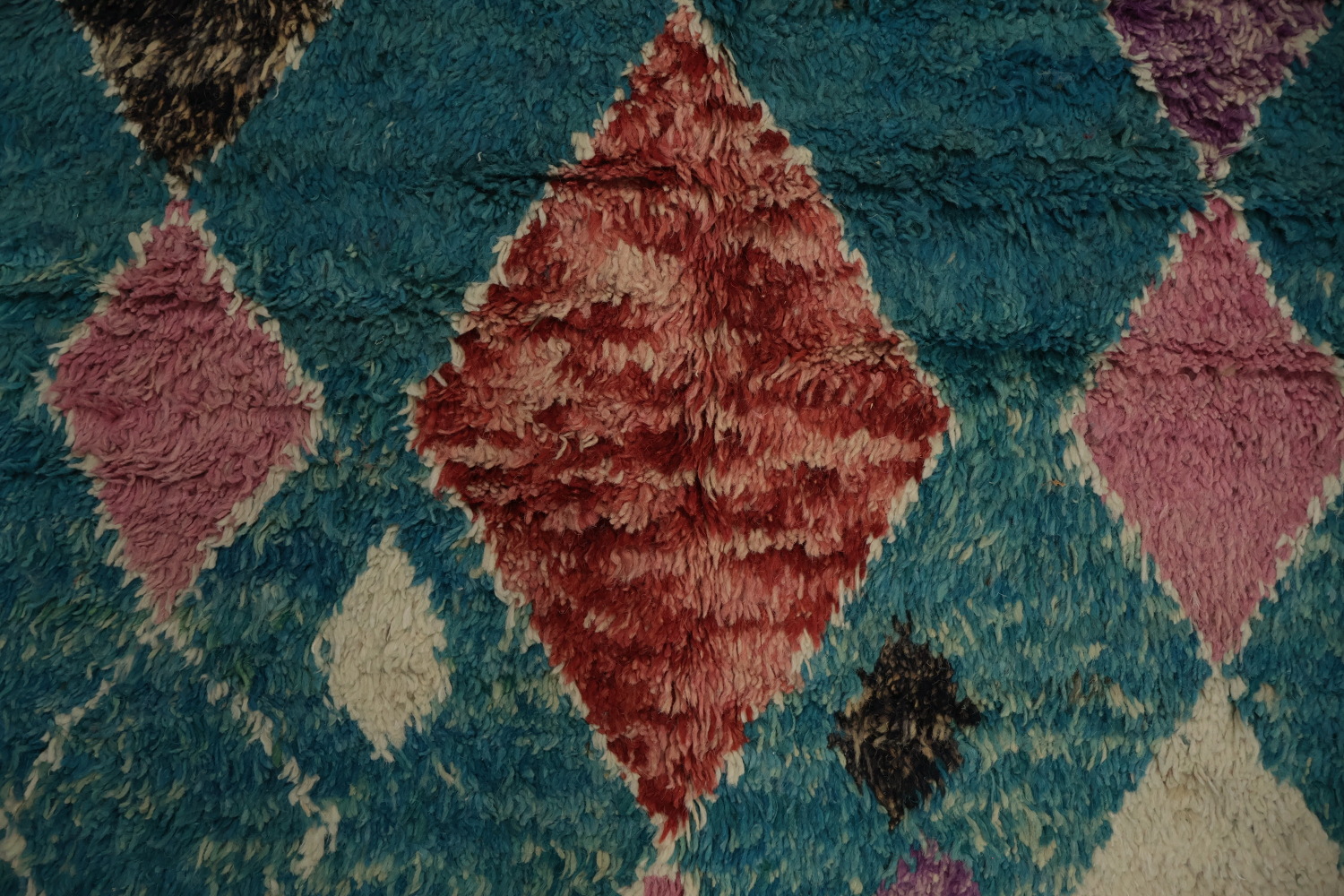 Turquoise Blue Moroccan Oriental Area Rug 5x9