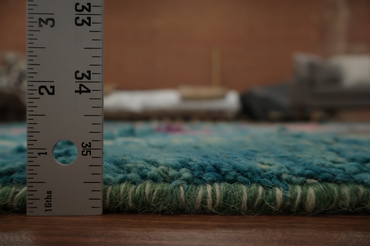 Turquoise Blue Moroccan Oriental Area Rug 5x9