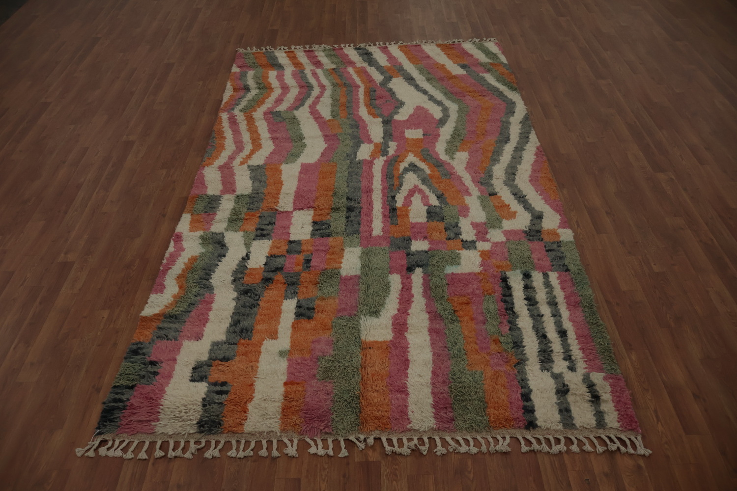 All-Over Moroccan Abstract Area Rug 6x10