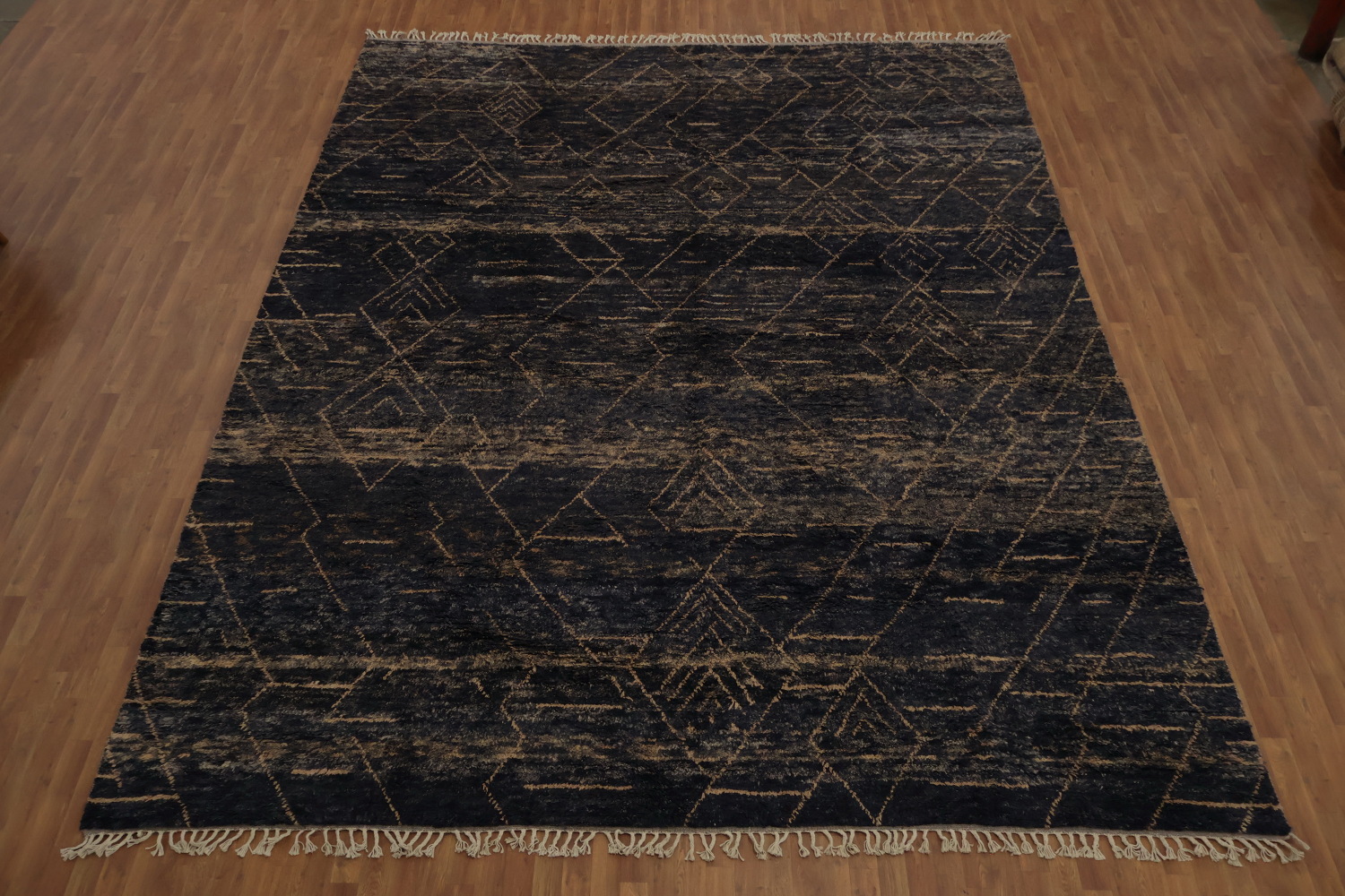 Handmade Plush Moroccan Wool Large Rug 12x16