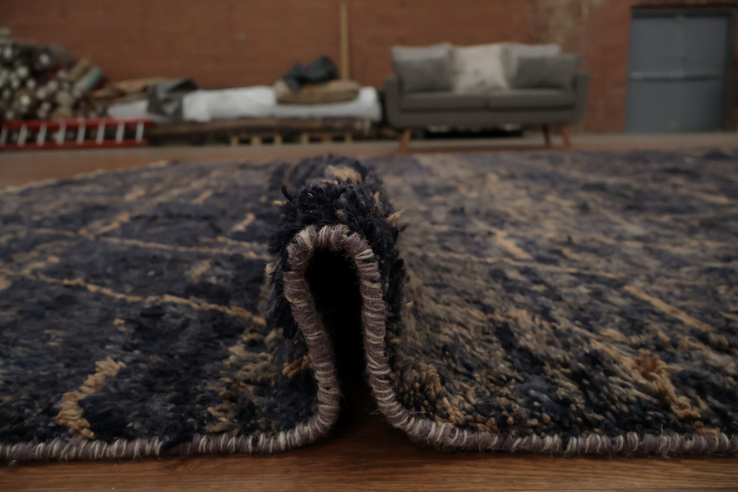 Handmade Plush Moroccan Wool Large Rug 12x16