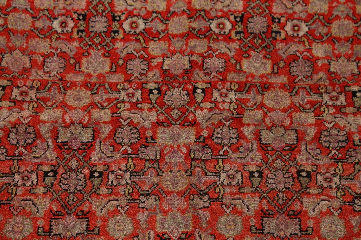 Pre-1900 Vegetable Dye Senneh Haftrang Masterpiece Persian Rug 4x6