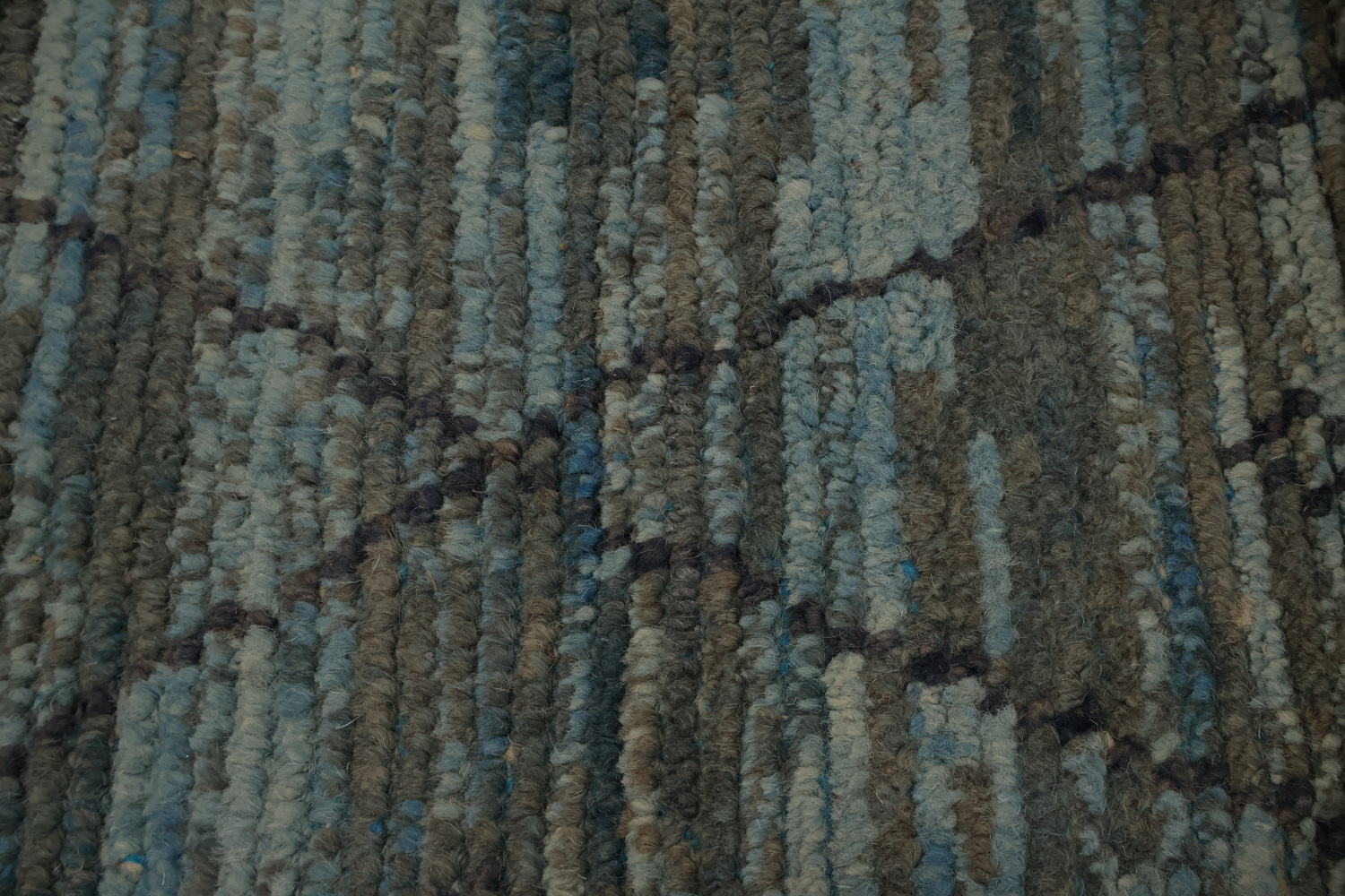 All-Over Trellis Striped Moroccan Area Rug 8x11