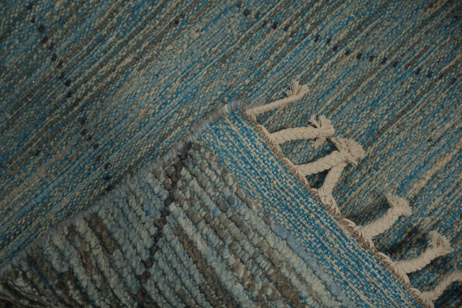 All-Over Trellis Striped Moroccan Area Rug 8x11