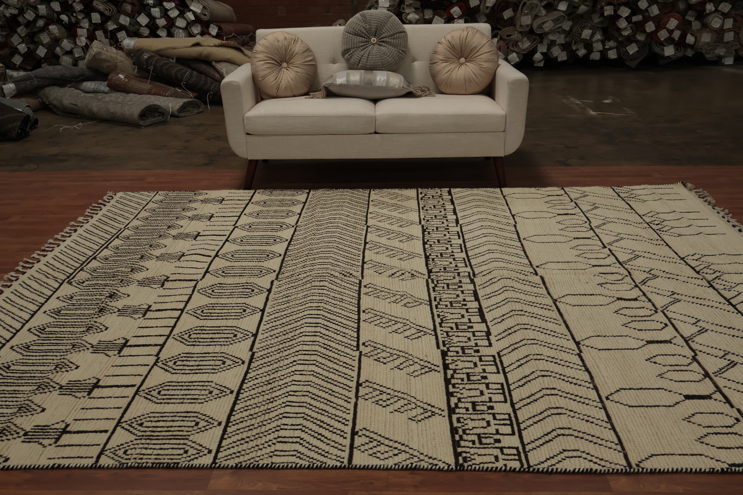 Handmade Wool Moroccan Oriental Area Rug 8x11
