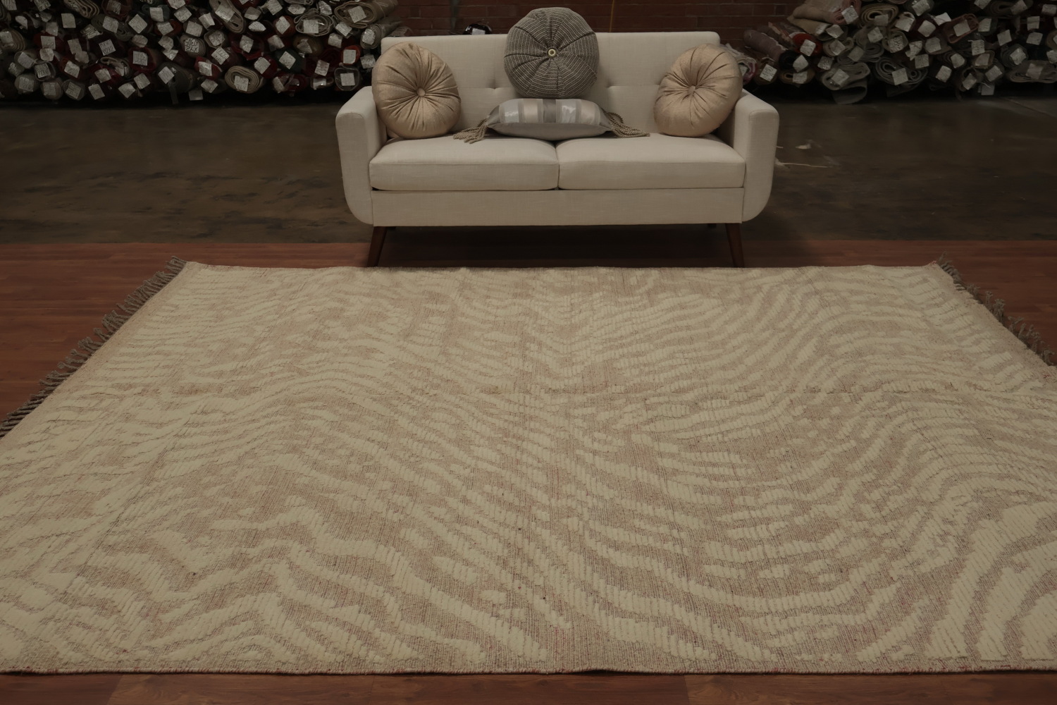 Handmade Wool Moroccan Abstract Area Rug 8x10