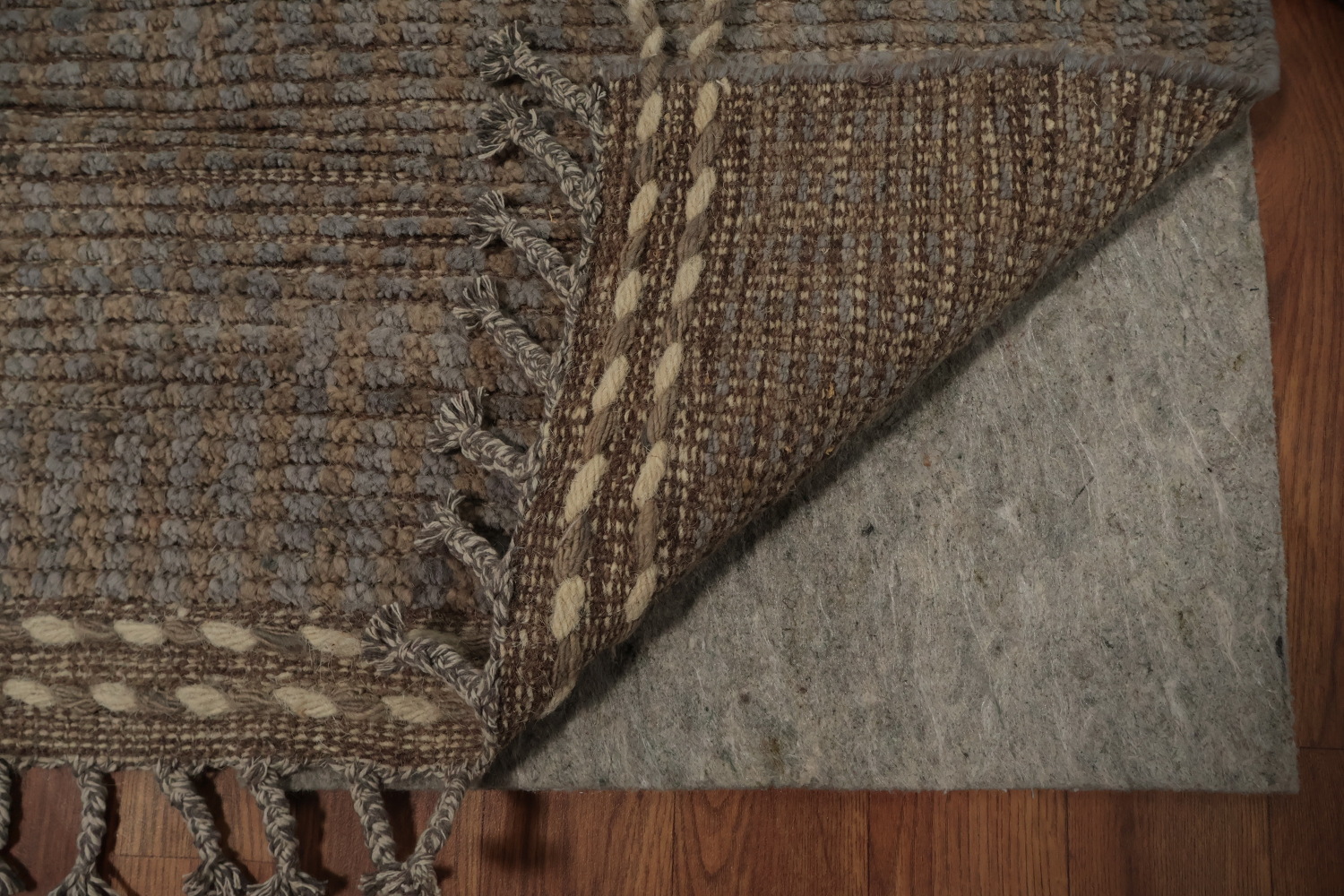 All-Over Striped Moroccan Modern Area Rug 7x11