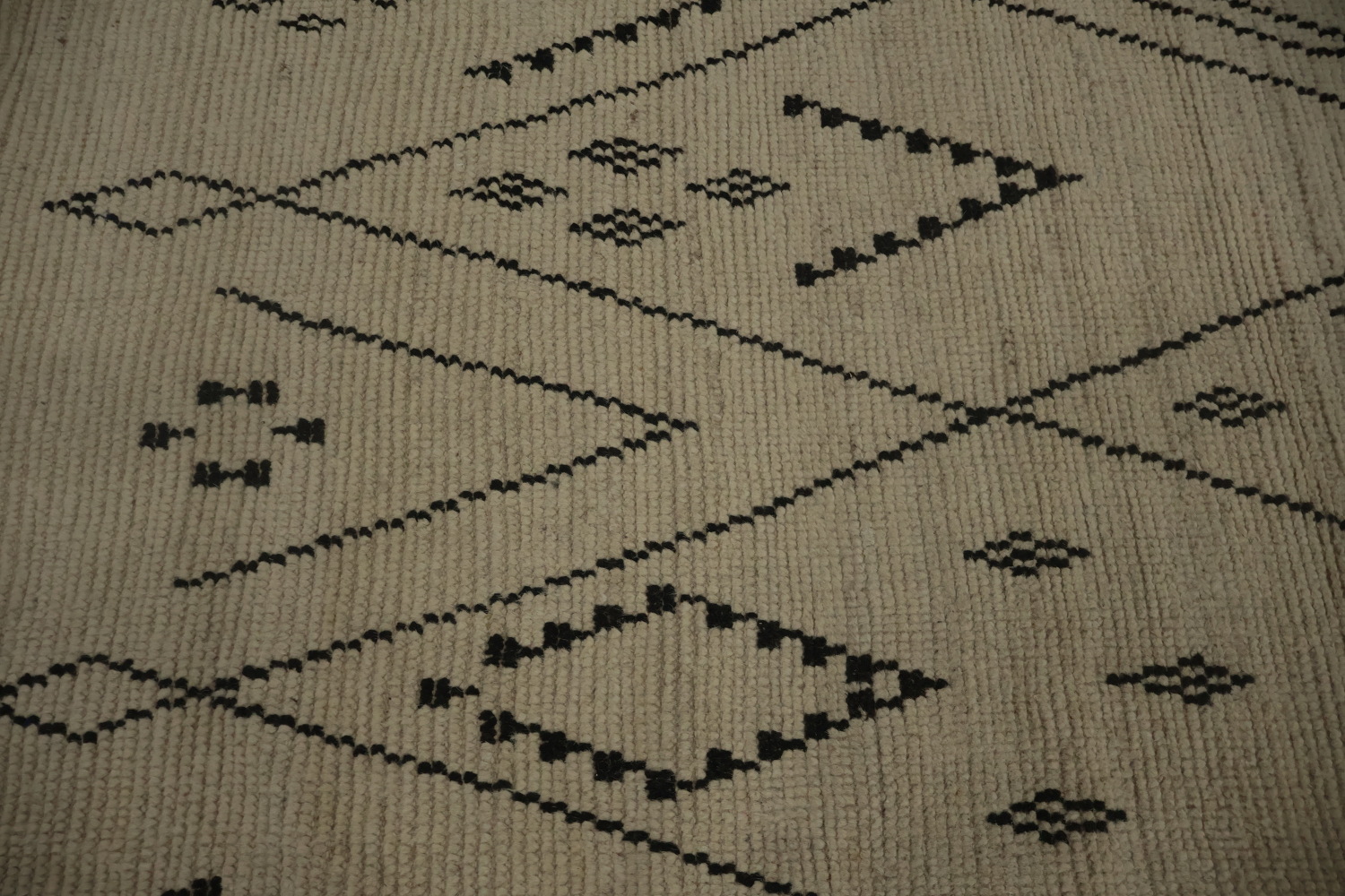 Modern Moroccan Area Rug 8x10 with Geometric Design
