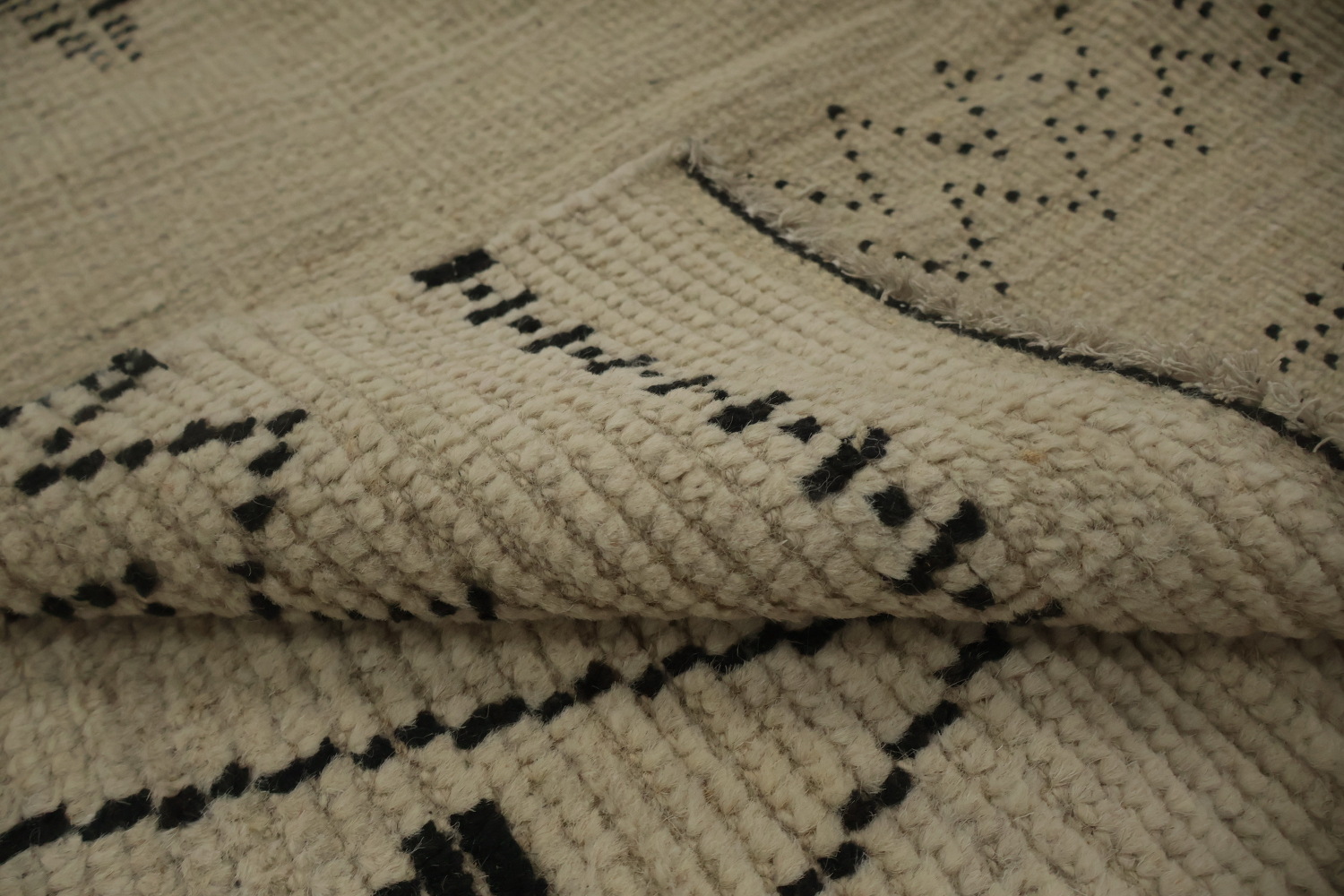 Modern Moroccan Area Rug 8x10 with Geometric Design
