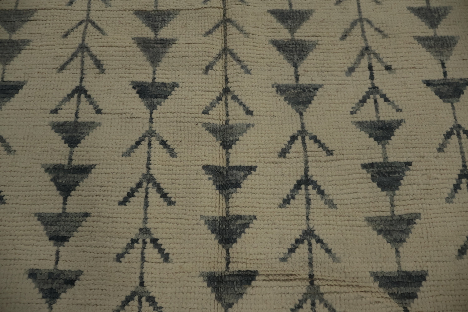 Handmade Wool Ivory Moroccan Area Rug 6x10
