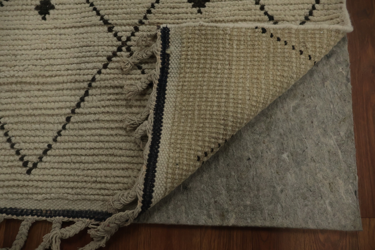 Trellis Wool Moroccan Living Room Area Rug 8x11