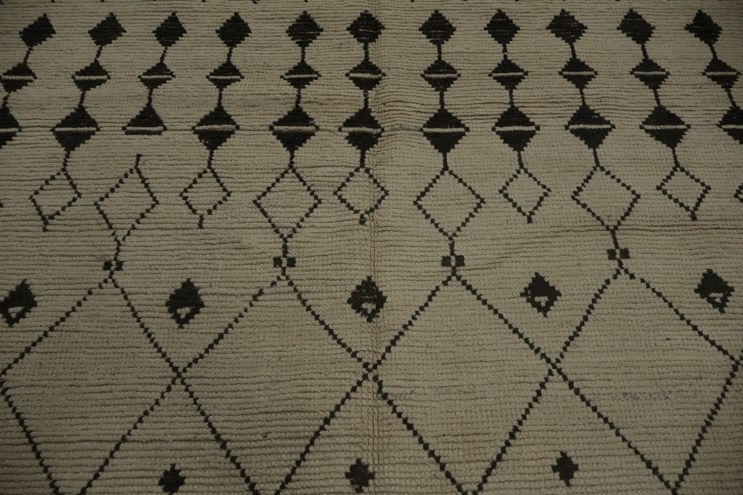 Trellis Wool Moroccan Living Room Area Rug 8x11