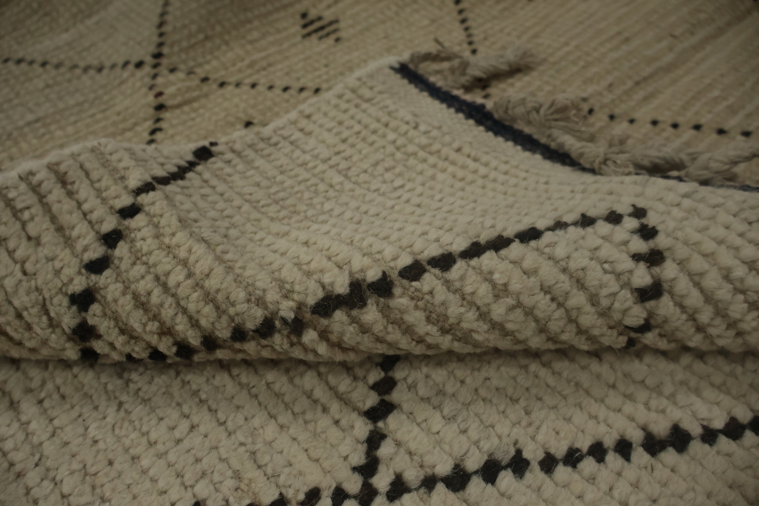Trellis Wool Moroccan Living Room Area Rug 8x11