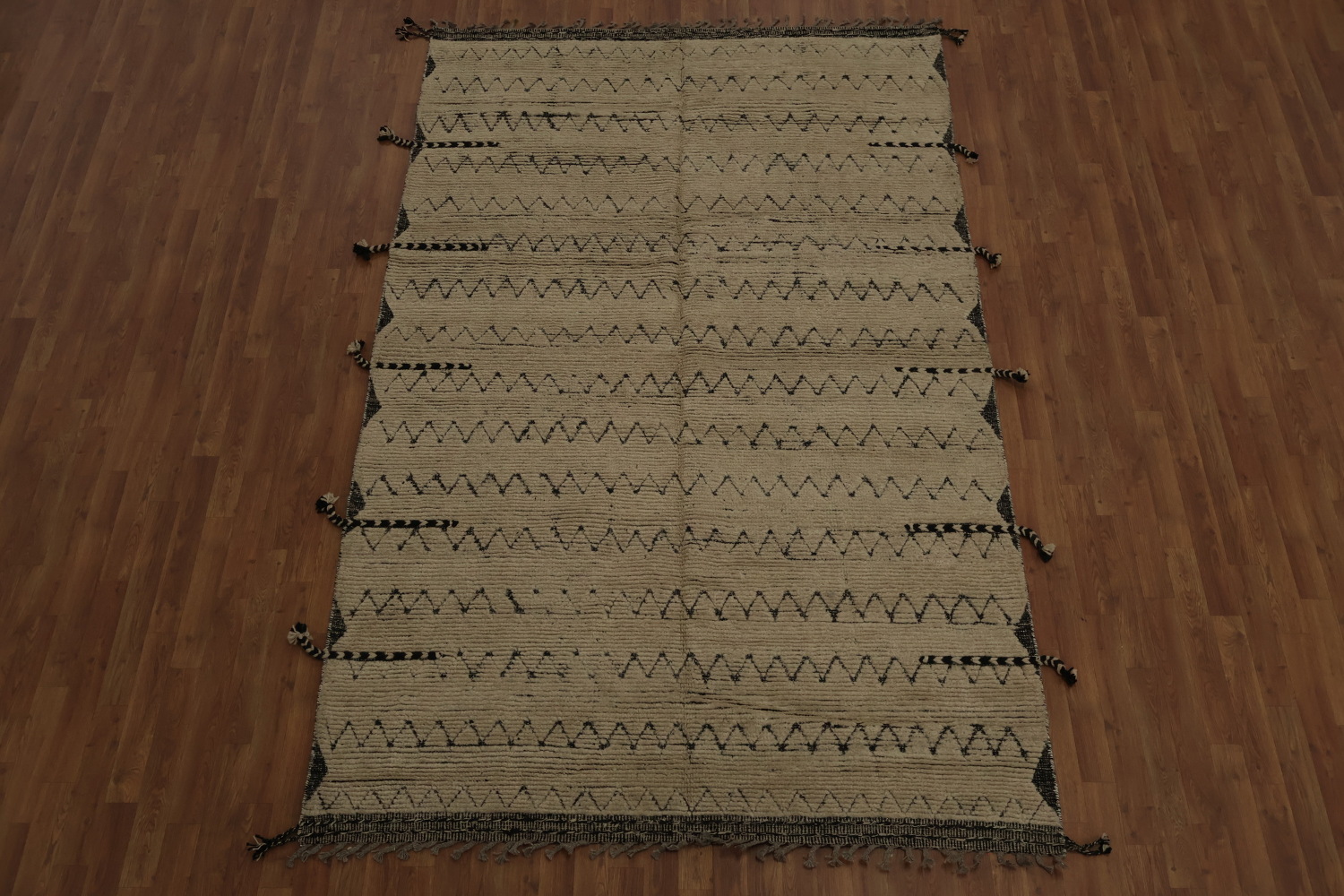 Chevron Style Moroccan Living Room Area Rug 6x10