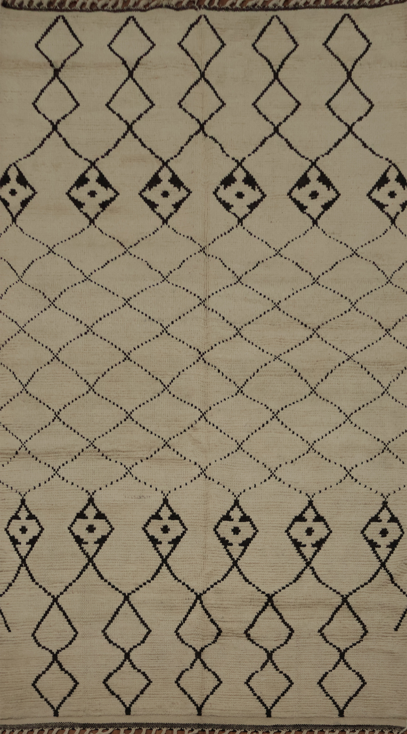 All-Over Trellis Moroccan Oriental Area Rug 6x10